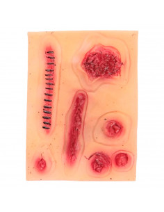 Tradineur - Blíster de cicatrices postizas para halloween - Diseño realista con relieve - Ideal como complemento para disfraces,