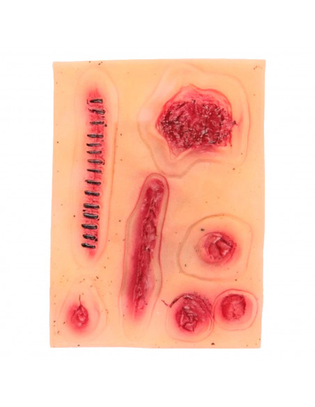 Tradineur - Blíster de cicatrices postizas para halloween - Diseño realista con relieve - Ideal como complemento para disfraces, Tradineur - Blíster de cicatrices postizas para halloween - Diseño realista con relieve - Ideal como complemento para disfraces,