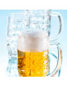 Tradineur  Caja de 6 vasos de cerveza modelo Malles  Fabricación en cristal resistente  Aptos para lavavajillas  0,4 litro