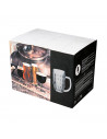 Tradineur  Caja de 6 vasos de cerveza modelo Malles  Fabricación en cristal resistente  Aptos para lavavajillas  0,4 litro