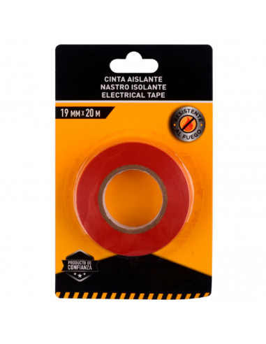 Tradineur - Cinta aislante autoadhesiva de pvc, resistente, instalaciones eléctricas, reparar, proteger y agrupar cables, bricol