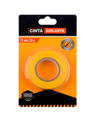 Tradineur - Cinta aislante adhesiva de pvc, resistente, instalaciones eléctricas, reparar, proteger y agrupar cables, bricolaje
