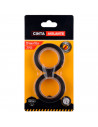Tradineur - Pack de 2 cintas aislantes autoadhesivas de pvc, instalaciones eléctricas, reparar, proteger y agrupar cables, brico