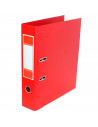 Tradineur - Archivador A-Z con 2 anillas y palanca, tamaño A4, cartón duro, lomo de 7,5 cm de ancho, oficina (Rojo, 34,5 x 28,5