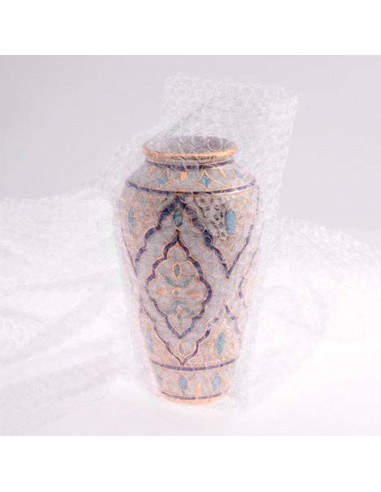 Tradineur - Rollo de plástico de burbujas, impermeable, reciclable, embalaje, máxima protección de mercancía, objetos frágiles,