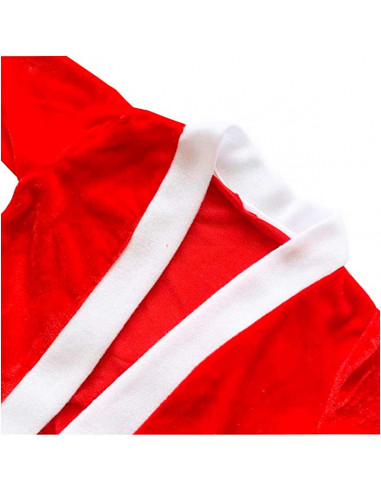 Tradineur - Disfraz de papa noel infantil - Talla para niños de 1 a 3 años - Fabricación en poliéster - Incluye: gorro, barba, p