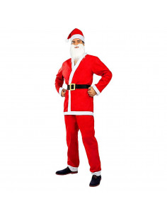 Tradineur - Disfraz de papa noel adulto - Talla para adultos a partir de 14 años - Fabricación en poliéster - Incluye: Sombrero,