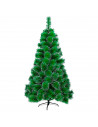 Tradineur - Árbol artificial de navidad - Diseño con nieve - Altura de 180 cm - Fácil montaje - Fabricación en PVC, metal revest