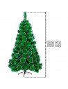 Tradineur - Árbol artificial de navidad - Diseño con nieve - Altura de 180 cm - Fácil montaje - Fabricación en PVC, metal revest