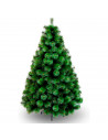 Tradineur - Árbol de navidad - Diseño aguja de pino verde - Altura de 180 cm - Fácil montaje - Fabricación en PVC, metal revesti