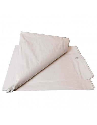 Tradineur - Toldo de polietileno, 130 gr - Ideal para exteriores - Fabricación en polietileno - Medidas 4 x 5 m e impermeable -