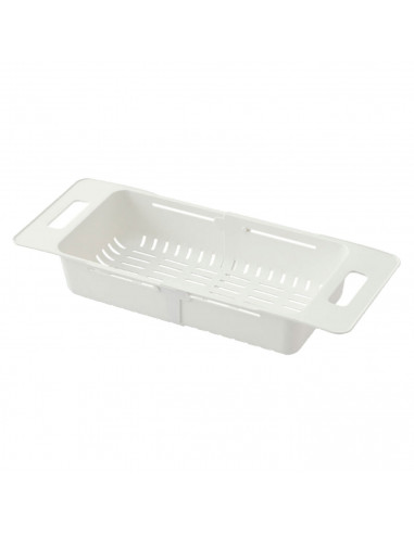 Tradineur - Escurridor para fregadero extensible - Fabricado en polipropileno no toxico - Extensible desde 37 cm x 50,5 cm - Col