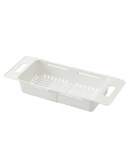 Tradineur - Escurridor para fregadero extensible - Fabricado en polipropileno no toxico - Extensible desde 37 cm x 50,5 cm - Col