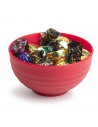 Tradineur - Cuenco decorativo para navidad - Fabricado en España - Capacidad 540 ml - Ø 13 x 7 cm - Color Granate