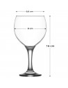 Tradineur - Set de 6 copas de cristal Misket para cócteles, combinados, vino, agua, aptas para lavavajillas, elegantes, fiesta