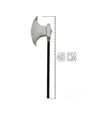 Tradineur - Mini hacha para disfraces - Complemento para carnaval, halloween y celebraciones - Tamaño: 48 x 10 x 2 cm 