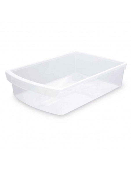 Tradineur - Bandeja para frigorífico transparente, bandeja para hostelería, 7,5  litros, medidas 38 x 25 x 9,5 cm