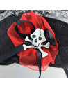 Tradineur - Diadema de catrina para Halloween - Apto para combinar con disfraces en fiestas y celebraciones, carnaval - Color ne