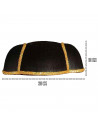 Tradineur - Montera de torero negro con detalles dorados - Fabricado en fieltro - Complemento para carnaval, halloween, fiestas