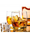 Tradineur - Set de 6 vasos de cristal "Adora", base gruesa, resistentes, aptos para lavavajillas, servir agua, whisky, 8,7 x 7,1