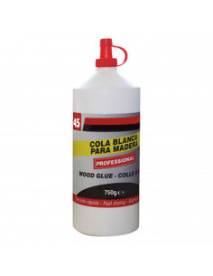 Tradineur - Cola blanca para madera - Capacidad de 750 gr - Ideal para pegar: Madera, chapado, conglomerado, cuero, tejido, pape