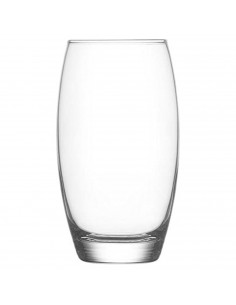 Tradineur - Set de 6 vasos altos de cristal Empire para cócteles, combinados, refrescos, agua, aptos para lavavajillas, fiesta