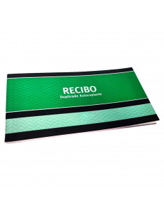 Tradineur - Talonario de recibos con hojas autocopiativas - Formato horizontal - Flexible y resistente - 11 x 21 cm 