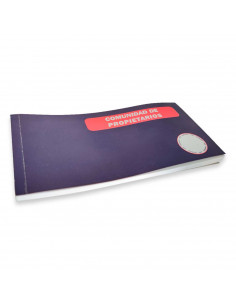 Tradineur - Talonario para comunidades de propietarios - Formato horizontal - Flexible y resistente - 11 x 21 cm 