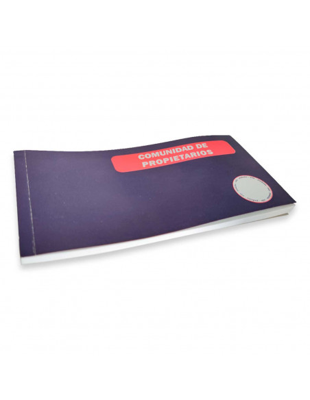 Tradineur - Talonario para comunidades de propietarios - Formato horizontal - Flexible y resistente - 11 x 21 cm 