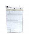 Tradineur - Bloc de camarero con hojas autocopiativas - Formato vertical - Flexible y resistente - 15 x 9 cm 