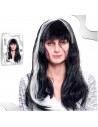 Tradineur - Peluca de fantasma para mujer, fibra sintética, complemento para disfraces de carnaval, halloween, cosplay, fiestas