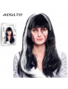 Tradineur - Peluca de fantasma para mujer, fibra sintética, complemento para disfraces de carnaval, halloween, cosplay, fiestas