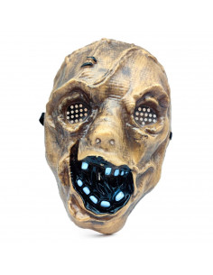 Tradineur - Máscara espantapájaros - Fabricado en plástico - Complemento para disfraces de Halloween, carnaval - 26 x 18 x 8,5 c