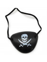 Tradineur - Parche de pirata con goma elástica, plástico, complemento para disfraz de pirata, corsario, carnaval, halloween, cos