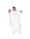 Tradineur - Túnica con capucha, disfraz de fantasma, monje, fraile medieval, fibra sintética, carnaval, halloween, cosplay, adul