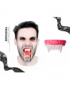 Tradineur - Dentadura de vampiro - Fabricado en plástico - Hecho para jóvenes y adultos, complemento para carnaval, halloween, f