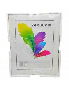 Marco para fotografías en metacrilato con cierre de clip de 24 x30 cm. Cuadro para enmarcar fotografias con cerrador para manten