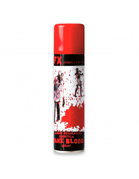 Tradineur - Spray de sangre artificial para halloween - Cantidad de 50 ml - Complemento para disfraz de zombie, carnaval, fiesta Tradineur - Spray de sangre artificial para halloween - Cantidad de 50 ml - Complemento para disfraz de zombie, carnaval, fiesta