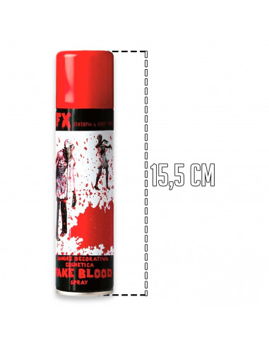 Tradineur - Spray de sangre artificial para halloween - Cantidad de 50 ml - Complemento para disfraz de zombie, carnaval, fiesta