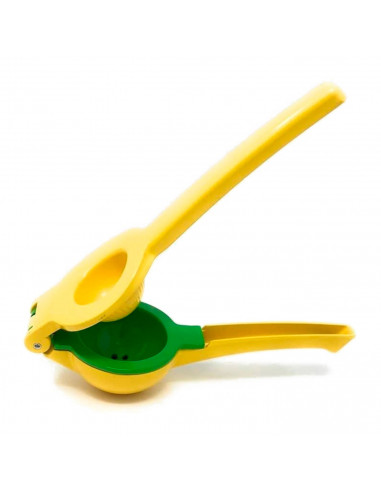Tradineur - Exprimidor metálico de cítricos 2 en 1 - Ideal para la familia de naranjas, pomelos, lima, limón y otras frutas - 5,