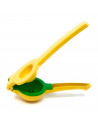 Tradineur - Exprimidor metálico de cítricos 2 en 1 - Ideal para la familia de naranjas, pomelos, lima, limón y otras frutas - 5,