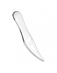 Tradineur - Escamador de pescado - Fabricado en acero inoxidable - Diseño único, original y ergonómico - Utensilios de pescaderí