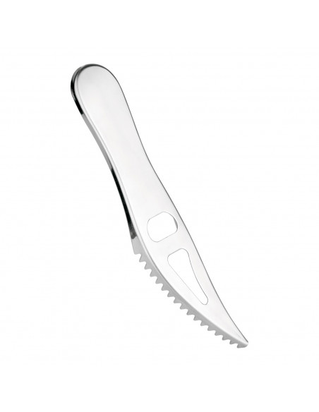 Tradineur - Escamador de pescado - Fabricado en acero inoxidable - Diseño único, original y ergonómico - Utensilios de pescaderí
