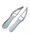 Tradineur - Escamador de pescado - Fabricado en acero inoxidable - Diseño único, original y ergonómico - Utensilios de pescaderí