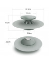 Tradineur - Filtro universal de drenaje - Fabricación en silicona - El filtro puede capturar eficazmente residuos - Ø 10 cm