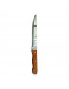Tradineur - Cuchillo de cocina - Hoja fabricado de acero y mango de madera - Longitud de 29 cm (hoja de 18 cm)