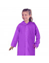 Tradineur - Chubasquero con capucha para niñas - Fabricado 100% poliéster - Costura termoselladas - Talla para niños de 8 a 10 a