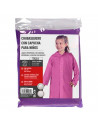 Tradineur - Chubasquero con capucha para niñas - Fabricado 100% poliéster - Costura termoselladas - Talla para niños de 8 a 10 a