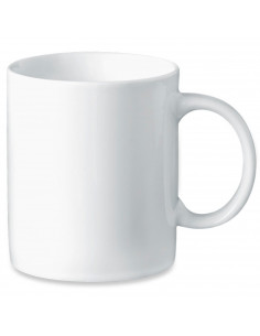 Tradineur - Taza de cerámica, tazón desayuno, café, infusiones, diseño clásico, apta para lavavajillas y microondas (Blanco - 33