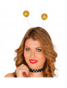 Tradineur - Diadema con bolsas saltarinas - Complemento para disfraz de carnaval, halloween, cosplay, fiesta, adultos, talla úni